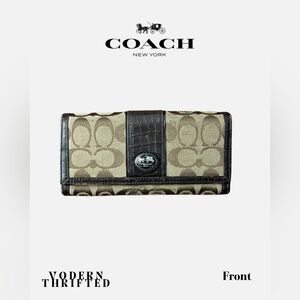 Coach Signature Brown Wallet